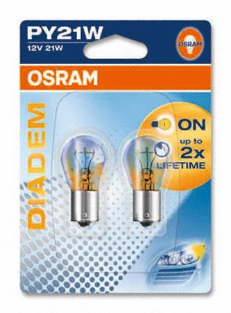 Ampoule OSRAM 2 ✕ PY21W - ref. 7507LDA-02B